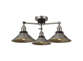 Damien-Satin Nickel Ceiling Lights Deco Semi Flush Fittings